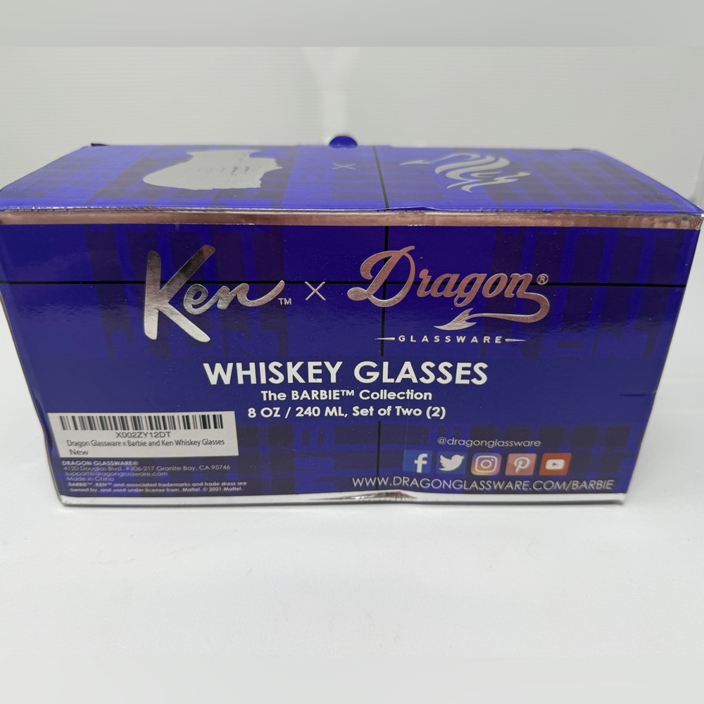 Barbie • Ken x Dragon Glassware • Whiskey Glasses - Picture 3 of 10